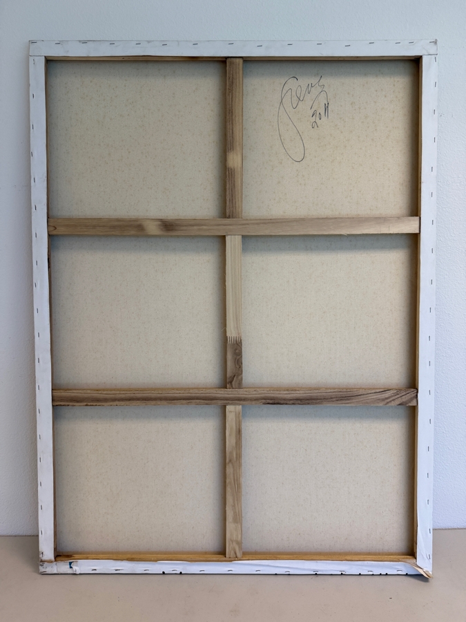 Gerrit Greve (1948-2024, Cardiff by the Sea, CA) Original Acrylic Painting On Canvas Untitled 2011 Signed Bottom Right And Verso 36 X 48 Estimate $1,700 - $2,200 [Photo 9]