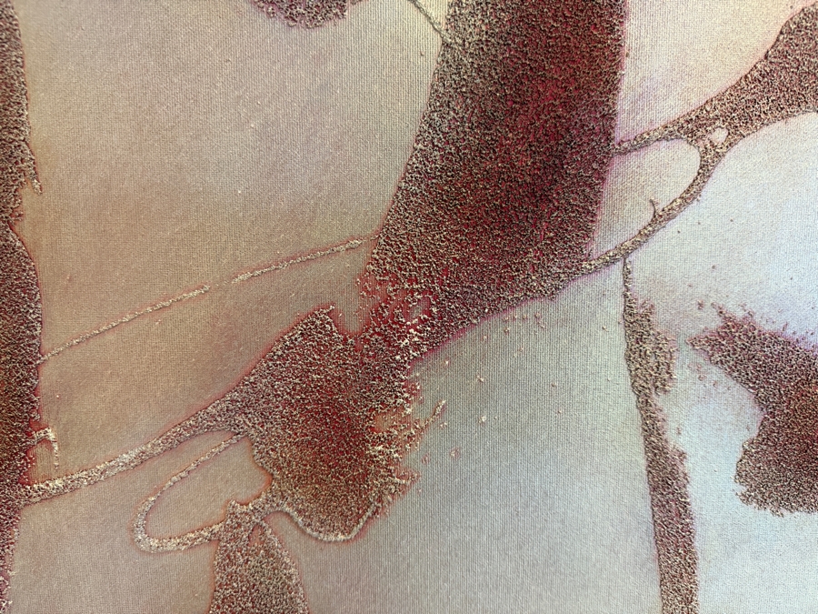 Gerrit Greve (1948-2024, Cardiff by the Sea, CA) Original Acrylic Mixed-Media Sand Painting On Canvas Titled 'Language Of Memories - 03' 2006 Signed Verso 36 X 48 Estimate $1,700 - $2,200 [Photo 4]