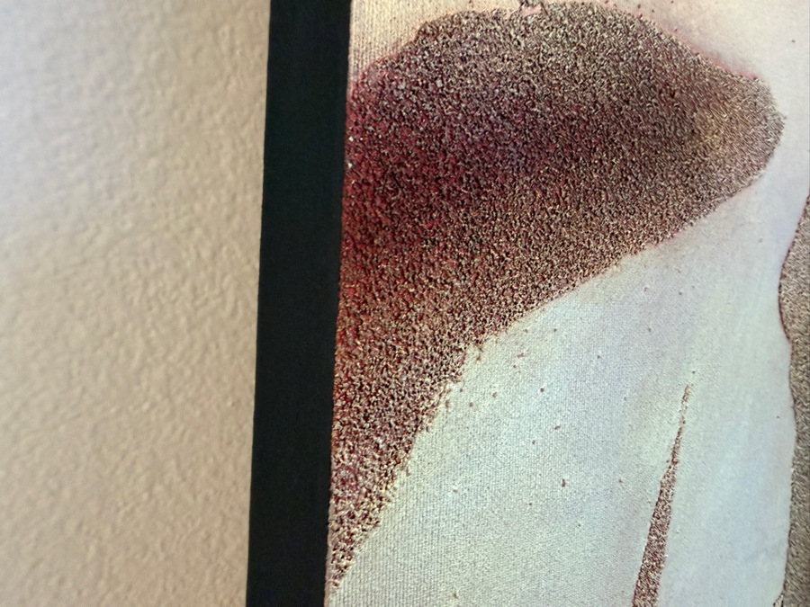 Gerrit Greve (1948-2024, Cardiff by the Sea, CA) Original Acrylic Mixed-Media Sand Painting On Canvas Titled 'Language Of Memories - 03' 2006 Signed Verso 36 X 48 Estimate $1,700 - $2,200 [Photo 5]