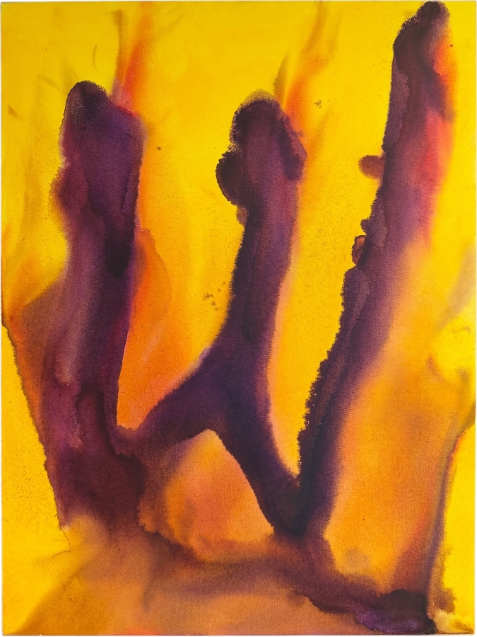 Gerrit Greve (1948-2024, Cardiff by the Sea, CA) Original Acrylic Painting On Canvas Titled 'Shin' 2020 Signed Verso 36 X 48 Estimate $1,700 - $2,200
