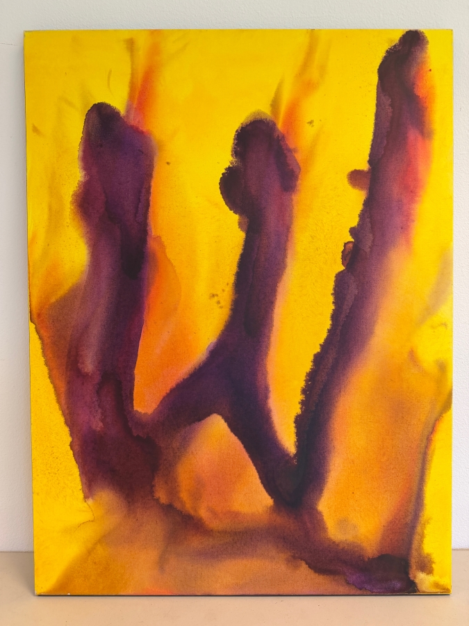 Gerrit Greve (1948-2024, Cardiff by the Sea, CA) Original Acrylic Painting On Canvas Titled 'Shin' 2020 Signed Verso 36 X 48 Estimate $1,700 - $2,200 [Photo 2]