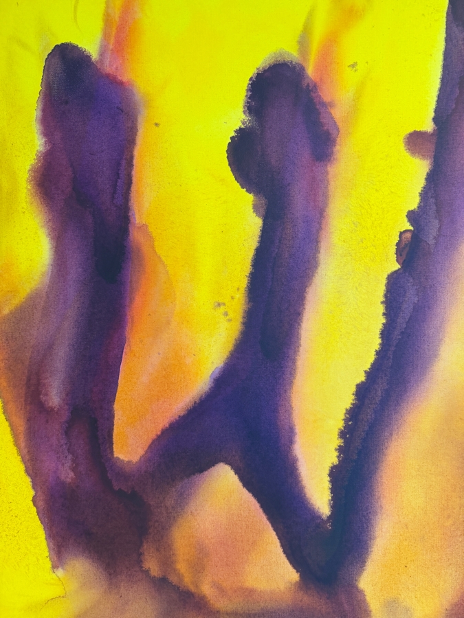 Gerrit Greve (1948-2024, Cardiff by the Sea, CA) Original Acrylic Painting On Canvas Titled 'Shin' 2020 Signed Verso 36 X 48 Estimate $1,700 - $2,200 [Photo 4]
