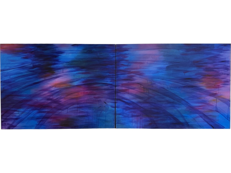 Gerrit Greve (1948-2024, Cardiff by the Sea, CA) Original Acrylic Painting On Canvas Untitled With COA 72 X 36 Estimate $3,400 - $4,400 [Photo 1]