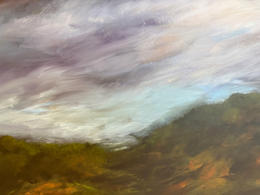 Gerrit Greve (1948-2024, Cardiff by the Sea, CA) Original Acrylic Painting On Canvas Titled 'Mindscape 017' 2004 Signed Verso 48 X 36 Estimate $1,700 - $2,200 [Photo 4]
