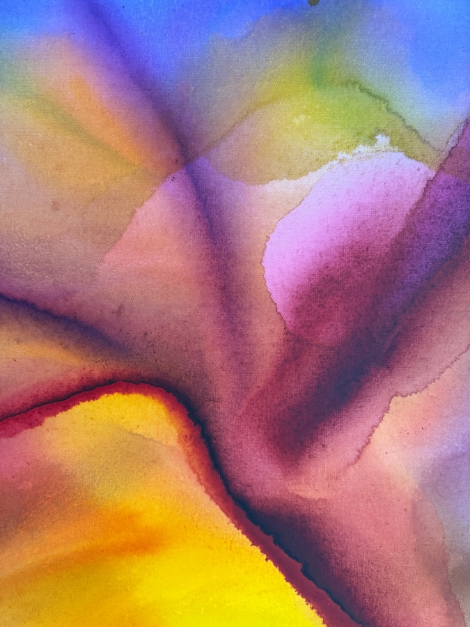 Gerrit Greve (1948-2024, Cardiff by the Sea, CA) Original Acrylic Painting On Canvas Untitled Flower 2020 Signed Verso 48 X 36 Estimate $1,700 - $2,200 [Photo 4]
