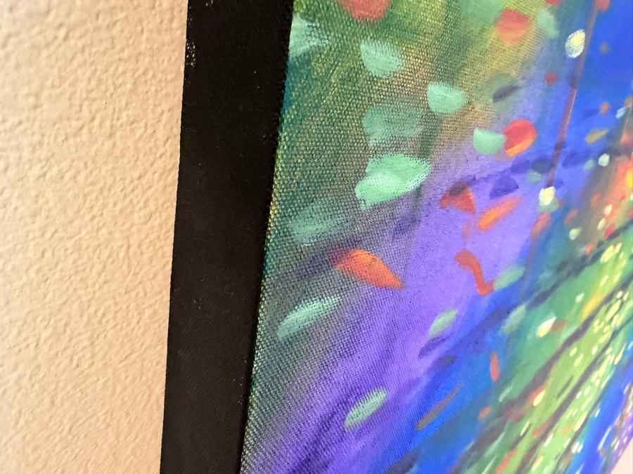 Gerrit Greve (1948-2024, Cardiff by the Sea, CA) Original Acrylic Mixed-Media Sand Painting On Canvas Untitled 2018 Signed Verso 60 X 36 Estimate $2,200 - $2,700 [Photo 7]