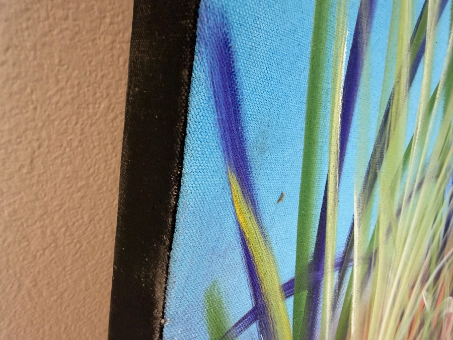 Gerrit Greve (1948-2024, Cardiff by the Sea, CA) Original Acrylic Mixed-Media Sand Painting On Canvas Untitled 2019 Signed Bottom Right And Verso 60 X 36 Estimate $2,200 - $2,700 [Photo 6]