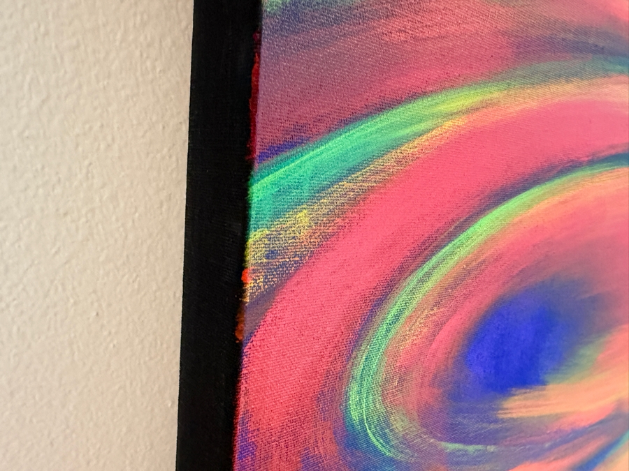 Gerrit Greve (1948-2024, Cardiff by the Sea, CA) Original Acrylic Painting On Canvas Titled 'Philosopher's Stone #3' 2000/2001 Signed Verso 36 X 60 Estimate $2,200 - $2,700 [Photo 6]
