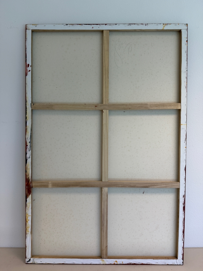 Gerrit Greve (1948-2024, Cardiff by the Sea, CA) Original Acrylic Mixed-Media Sand Painting On Canvas Untitled 2010 Signed Verso 40 X 60 Estimate $2,400 - $3,000 [Photo 6]