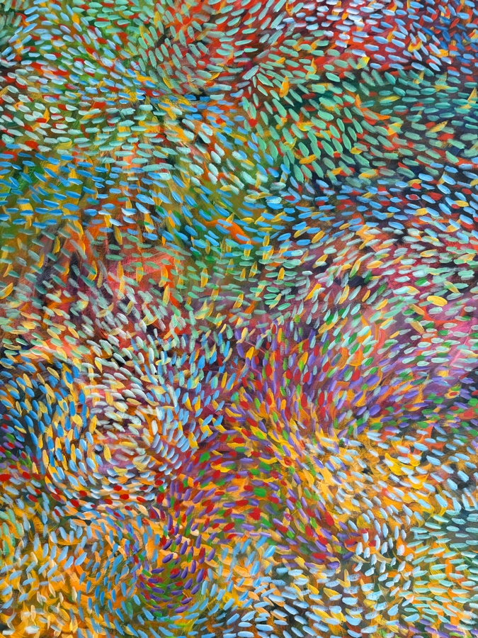 Gerrit Greve (1948-2024, Cardiff by the Sea, CA) Original Acrylic Painting On Canvas Titled 'Amazing Underwater' 1997 Signed Verso 40 X 60 Estimate $2,400 - $3,000 [Photo 4]
