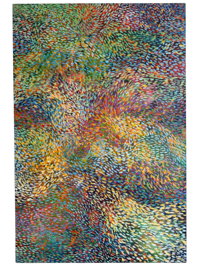 Gerrit Greve (1948-2024, Cardiff by the Sea, CA) Original Acrylic Painting On Canvas Titled 'Amazing Underwater' 1997 Signed Verso 40 X 60 Estimate $2,400 - $3,000