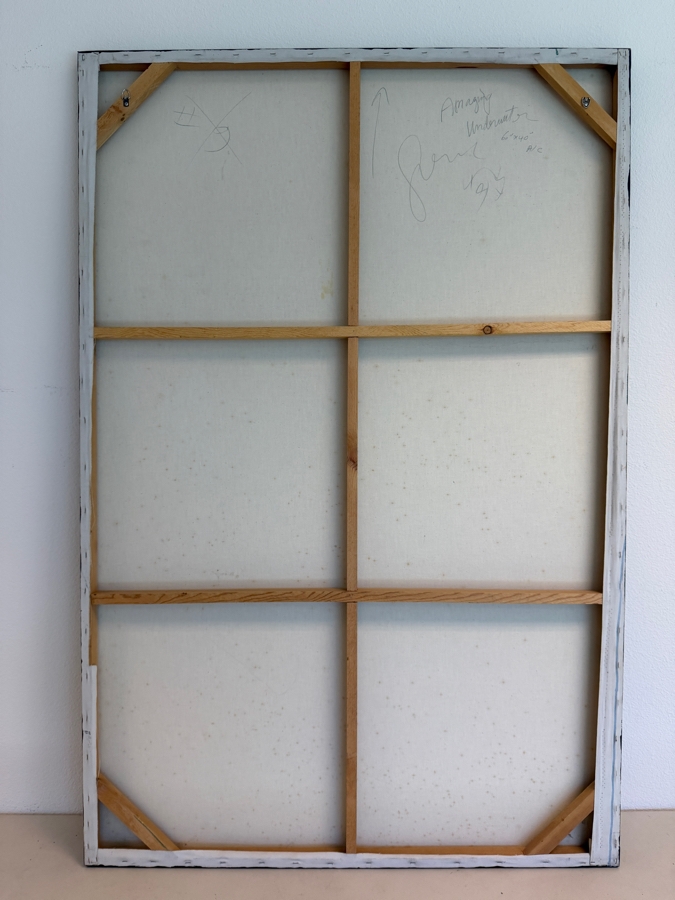 Gerrit Greve (1948-2024, Cardiff by the Sea, CA) Original Acrylic Painting On Canvas Titled 'Amazing Underwater' 1997 Signed Verso 40 X 60 Estimate $2,400 - $3,000 [Photo 6]