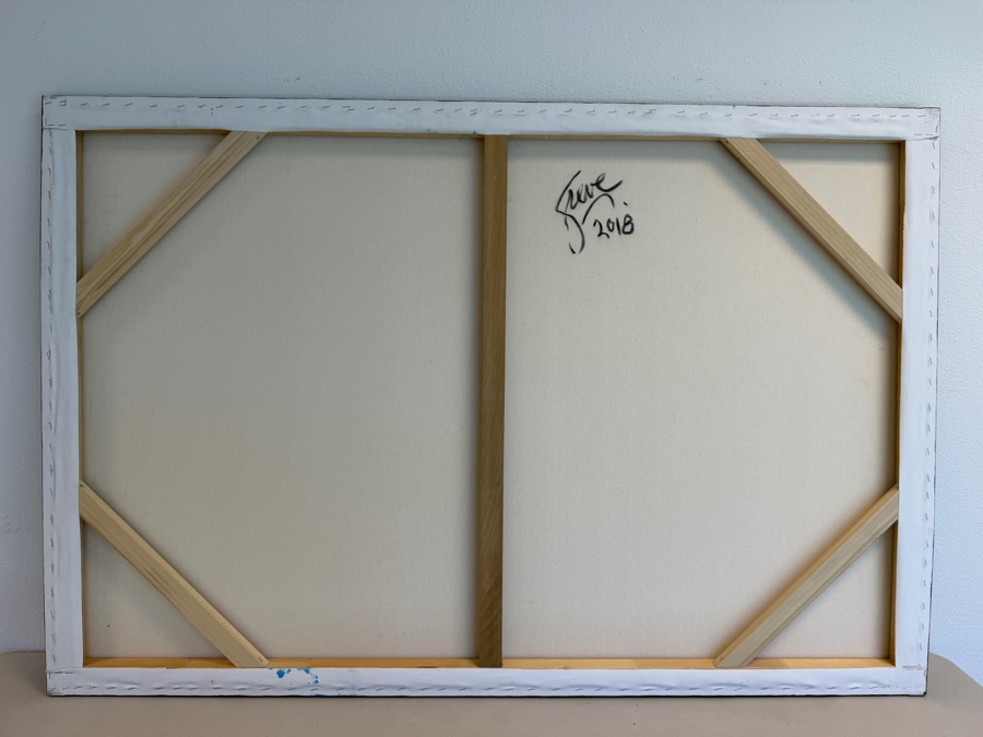 Gerrit Greve (1948-2024, Cardiff by the Sea, CA) Original Acrylic Painting On Canvas Untitled 2018 Signed Verso 60 X 40 Estimate $2,400 - $3,000 [Photo 7]