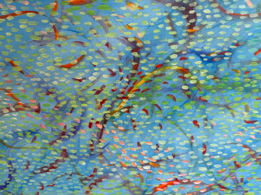 Gerrit Greve (1948-2024, Cardiff by the Sea, CA) Original Acrylic Painting On Canvas Untitled 2018 Signed Verso 60 X 40 Estimate $2,400 - $3,000 [Photo 3]