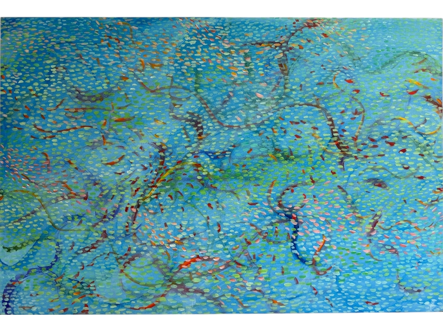 Gerrit Greve (1948-2024, Cardiff by the Sea, CA) Original Acrylic Painting On Canvas Untitled 2018 Signed Verso 60 X 40 Estimate $2,400 - $3,000