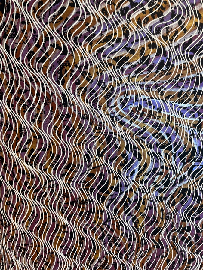 Gerrit Greve (1948-2024, Cardiff by the Sea, CA) Original Acrylic Mixed-Media Sand Painting On Canvas Untitled 2008 Signed Verso 60 X 40 Estimate $2,400 - $3,000 [Photo 5]