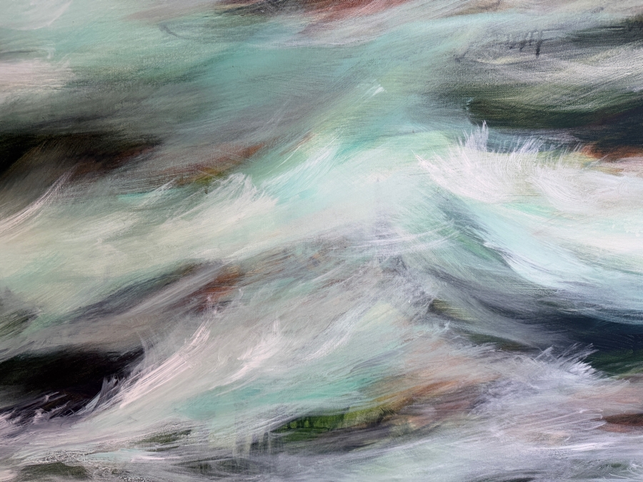 Gerrit Greve (1948-2024, Cardiff by the Sea, CA) Original Acrylic Painting On Canvas Untitled 2013 Signed Verso 60 X 40 Estimate $2,400 - $3,000 [Photo 3]