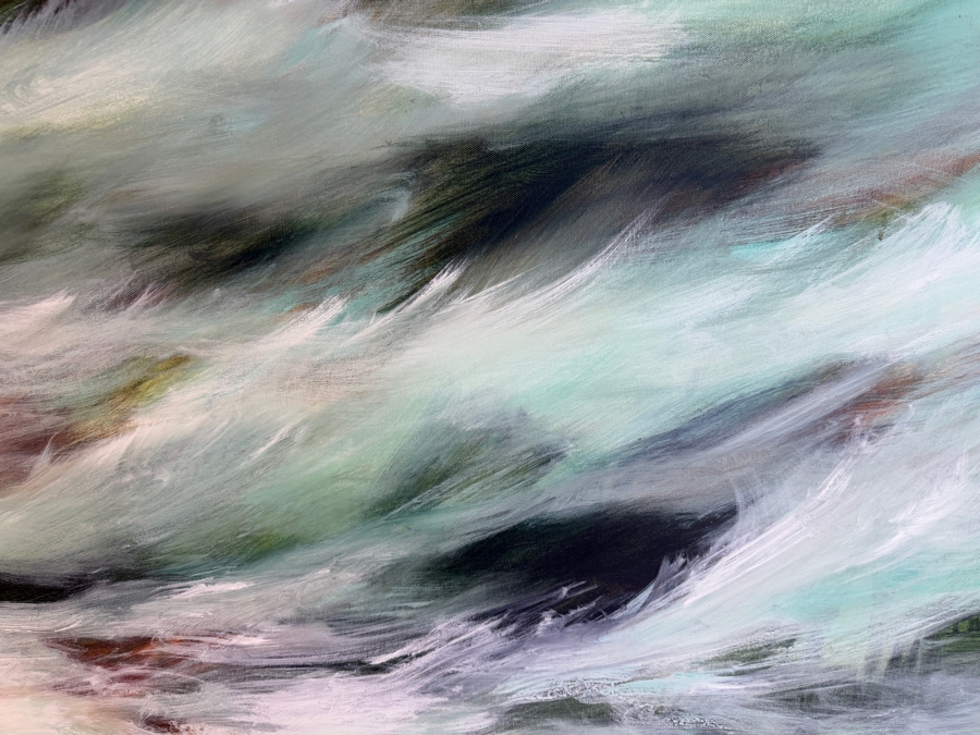 Gerrit Greve (1948-2024, Cardiff by the Sea, CA) Original Acrylic Painting On Canvas Untitled 2013 Signed Verso 60 X 40 Estimate $2,400 - $3,000 [Photo 4]