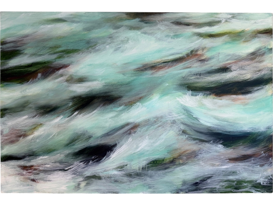 Gerrit Greve (1948-2024, Cardiff by the Sea, CA) Original Acrylic Painting On Canvas Untitled 2013 Signed Verso 60 X 40 Estimate $2,400 - $3,000