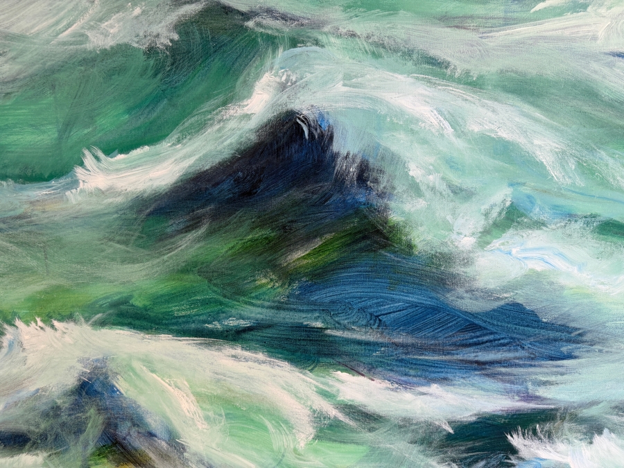 Gerrit Greve (1948-2024, Cardiff by the Sea, CA) Original Acrylic Painting On Canvas Untitled 2014 Signed Verso 60 X 40 Estimate $2,400 - $3,000 [Photo 3]