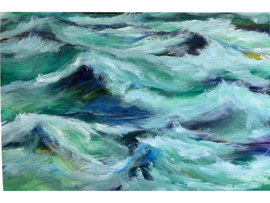 Gerrit Greve (1948-2024, Cardiff by the Sea, CA) Original Acrylic Painting On Canvas Untitled 2014 Signed Verso 60 X 40 Estimate $2,400 - $3,000
