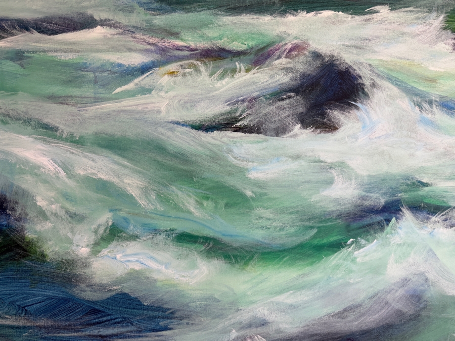 Gerrit Greve (1948-2024, Cardiff by the Sea, CA) Original Acrylic Painting On Canvas Untitled 2014 Signed Verso 60 X 40 Estimate $2,400 - $3,000 [Photo 4]