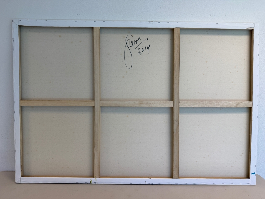 Gerrit Greve (1948-2024, Cardiff by the Sea, CA) Original Acrylic Painting On Canvas Untitled 2014 Signed Verso 60 X 40 Estimate $2,400 - $3,000 [Photo 7]