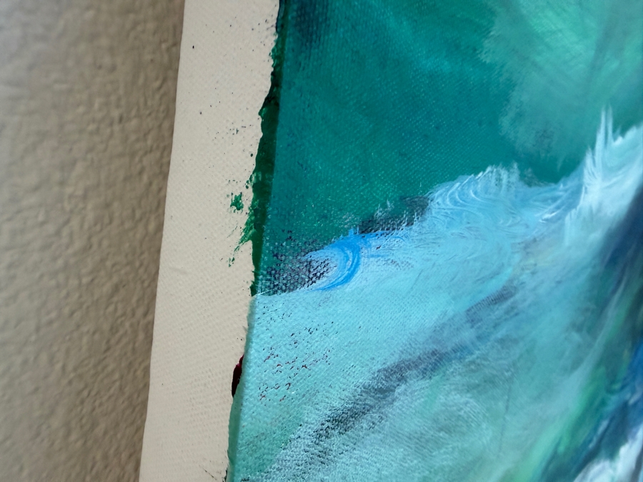 Gerrit Greve (1948-2024, Cardiff by the Sea, CA) Original Acrylic Painting On Canvas Untitled 2014 Signed Verso 60 X 40 Estimate $2,400 - $3,000 [Photo 6]