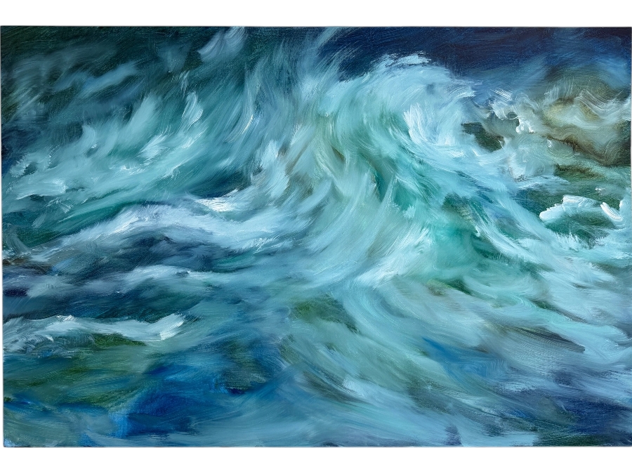 Gerrit Greve (1948-2024, Cardiff by the Sea, CA) Original Acrylic Painting On Canvas Untitled 2003 Signed Verso 60 X 40 Estimate $2,400 - $3,000