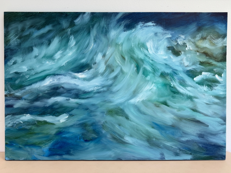 Gerrit Greve (1948-2024, Cardiff by the Sea, CA) Original Acrylic Painting On Canvas Untitled 2003 Signed Verso 60 X 40 Estimate $2,400 - $3,000 [Photo 2]