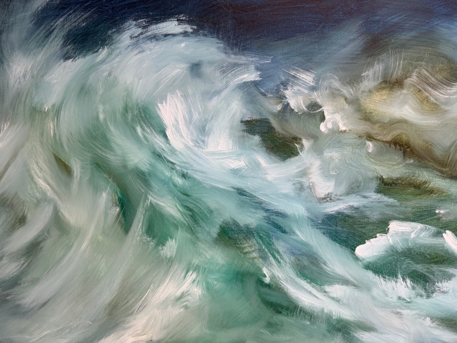 Gerrit Greve (1948-2024, Cardiff by the Sea, CA) Original Acrylic Painting On Canvas Untitled 2003 Signed Verso 60 X 40 Estimate $2,400 - $3,000 [Photo 4]