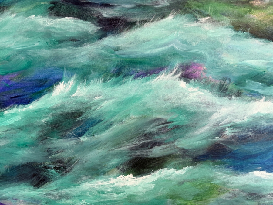 Gerrit Greve (1948-2024, Cardiff by the Sea, CA) Original Acrylic Painting On Canvas Untitled 2014 Signed Verso 60 X 40 Estimate $2,400 - $3,000 [Photo 3]