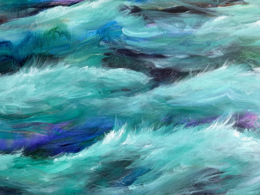 Gerrit Greve (1948-2024, Cardiff by the Sea, CA) Original Acrylic Painting On Canvas Untitled 2014 Signed Verso 60 X 40 Estimate $2,400 - $3,000 [Photo 4]