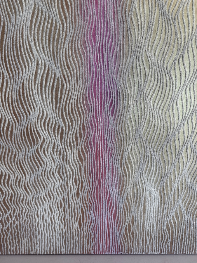 Gerrit Greve (1948-2024, Cardiff by the Sea, CA) Original Acrylic Mixed-Media Sand Painting On Canvas Titled 'Journey 26g' 2009 Signed Verso 40 X 60 Estimate $2,400 - $3,000 [Photo 4]