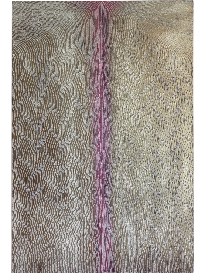 Gerrit Greve (1948-2024, Cardiff by the Sea, CA) Original Acrylic Mixed-Media Sand Painting On Canvas Titled 'Journey 26g' 2009 Signed Verso 40 X 60 Estimate $2,400 - $3,000