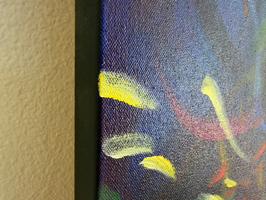 Gerrit Greve (1948-2024, Cardiff by the Sea, CA) Original Acrylic Painting On Canvas Titled 'Wonder Water 1' 2014 Signed Verso 48 X 48 Estimate $2,300 - $2,900 [Photo 5]