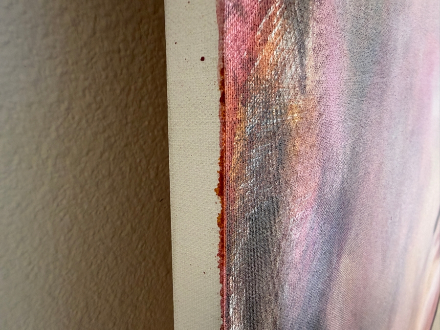 Gerrit Greve (1948-2024, Cardiff by the Sea, CA) Original Acrylic Painting On Canvas Titled 'Laura' 2002 Signed Bottom Right And Verso 48 X 48 Estimate $2,300 - $2,900 [Photo 9]
