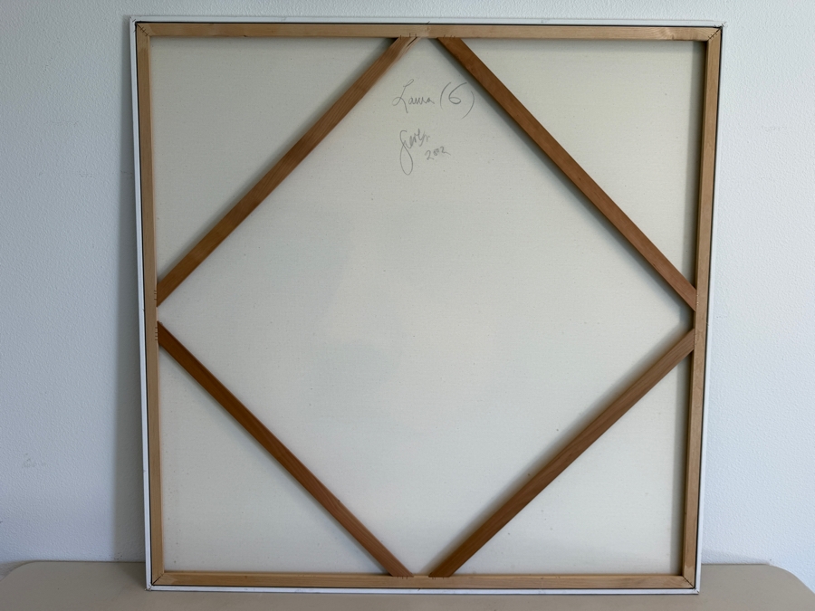 Gerrit Greve (1948-2024, Cardiff by the Sea, CA) Original Acrylic Painting On Canvas Titled 'Laura (5)' 2002 Signed Verso 48 X 48 Estimate $2,300 - $2,900 [Photo 8]
