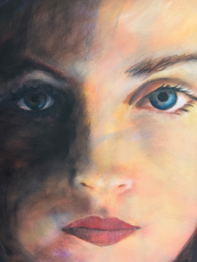 Gerrit Greve (1948-2024, Cardiff by the Sea, CA) Original Acrylic Painting On Canvas Titled 'Laura (2)' 2002 Signed Verso 48 X 48 Estimate $2,300 - $2,900 [Photo 4]