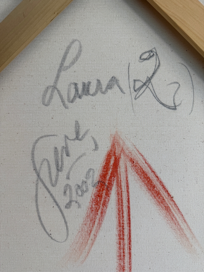 Gerrit Greve (1948-2024, Cardiff by the Sea, CA) Original Acrylic Painting On Canvas Titled 'Laura (2)' 2002 Signed Verso 48 X 48 Estimate $2,300 - $2,900 [Photo 9]