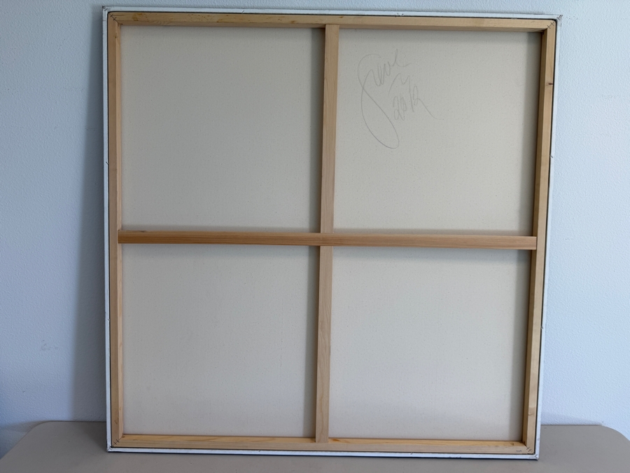 Gerrit Greve (1948-2024, Cardiff by the Sea, CA) Original Acrylic Painting On Canvas Untitled 2012 Signed Verso 48 X 48 Estimate $2,300 - $2,900 [Photo 6]