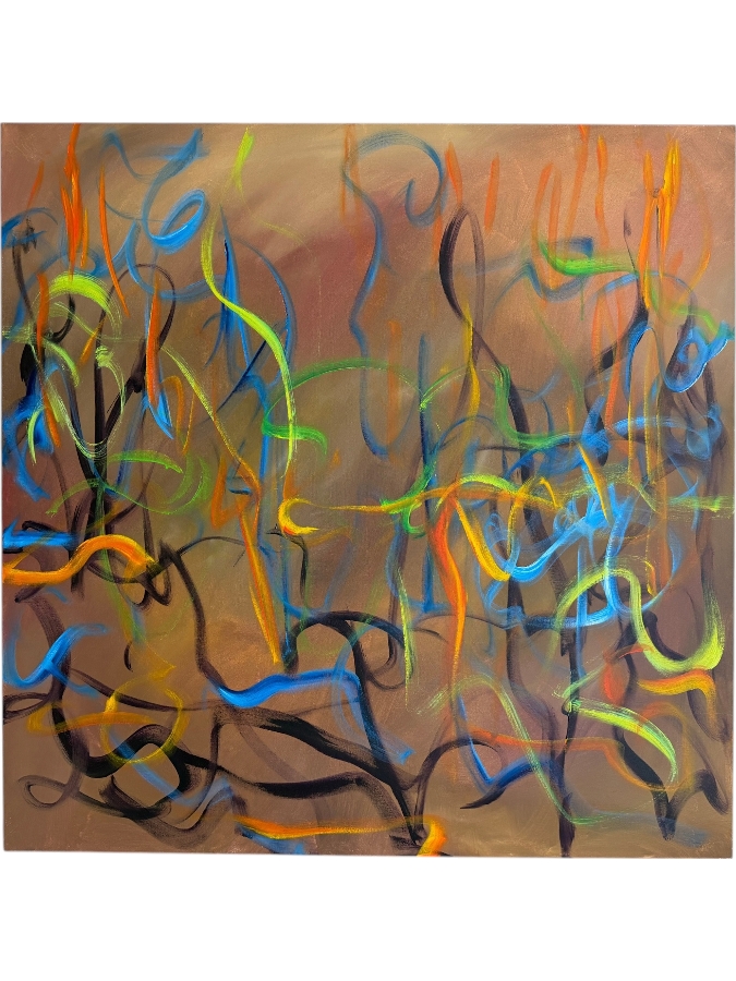 Gerrit Greve (1948-2024, Cardiff by the Sea, CA) Original Acrylic Painting On Canvas Untitled 2012 Signed Verso 48 X 48 Estimate $2,300 - $2,900