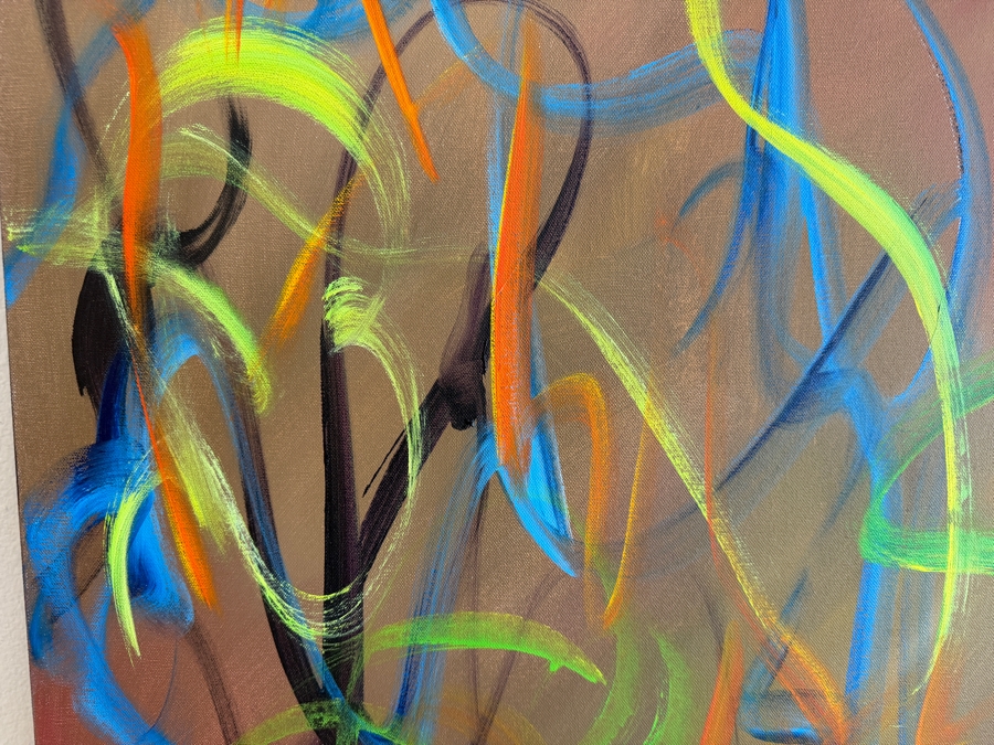 Gerrit Greve (1948-2024, Cardiff by the Sea, CA) Original Acrylic Painting On Canvas Untitled 2012 Signed Verso 48 X 48 Estimate $2,300 - $2,900 [Photo 4]