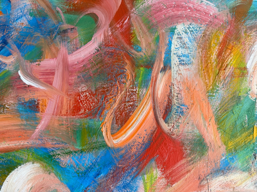 Gerrit Greve (1948-2024, Cardiff by the Sea, CA) Original Acrylic Painting On Canvas Untitled 2006 Signed Verso 48 X 48 Estimate $2,300 - $2,900 [Photo 4]
