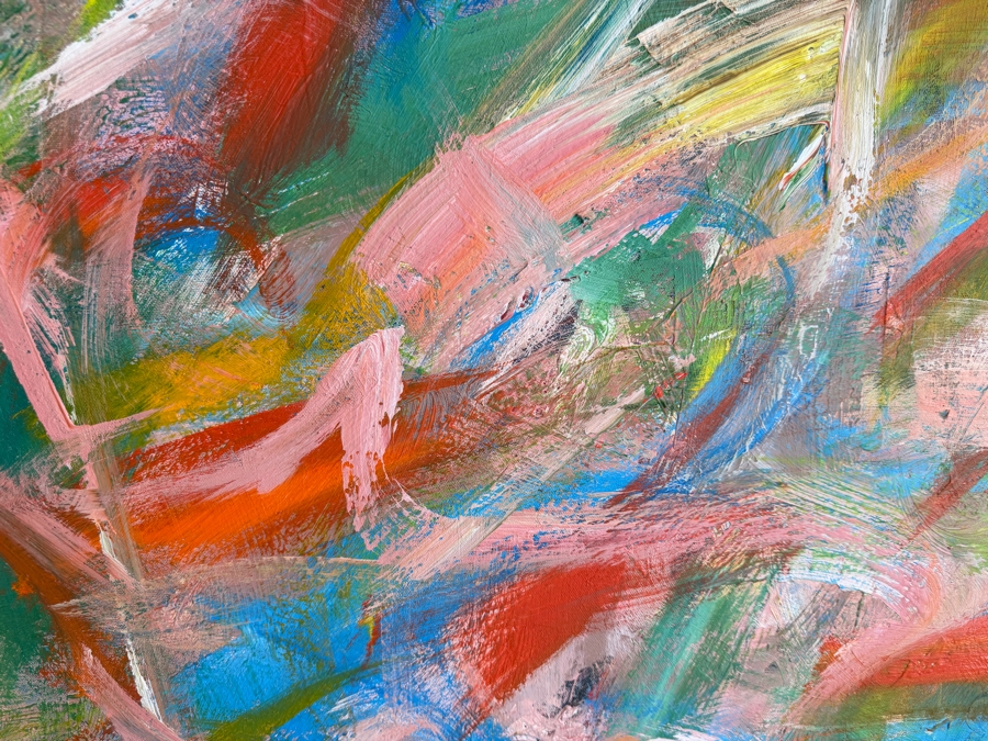 Gerrit Greve (1948-2024, Cardiff by the Sea, CA) Original Acrylic Painting On Canvas Untitled 2006 Signed Verso 48 X 48 Estimate $2,300 - $2,900 [Photo 5]