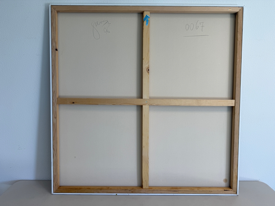Gerrit Greve (1948-2024, Cardiff by the Sea, CA) Original Acrylic Painting On Canvas Untitled 2006 Signed Verso 48 X 48 Estimate $2,300 - $2,900 [Photo 8]
