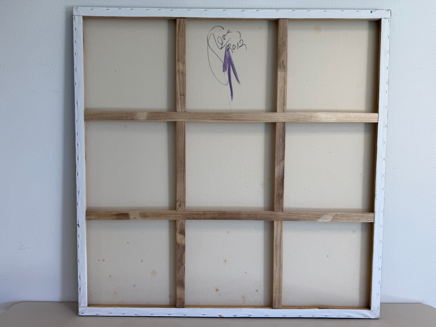 Gerrit Greve (1948-2024, Cardiff by the Sea, CA) Original Acrylic Painting On Canvas Untitled 2012 Signed Verso 48 X 48 Estimate $2,300 - $2,900 [Photo 6]