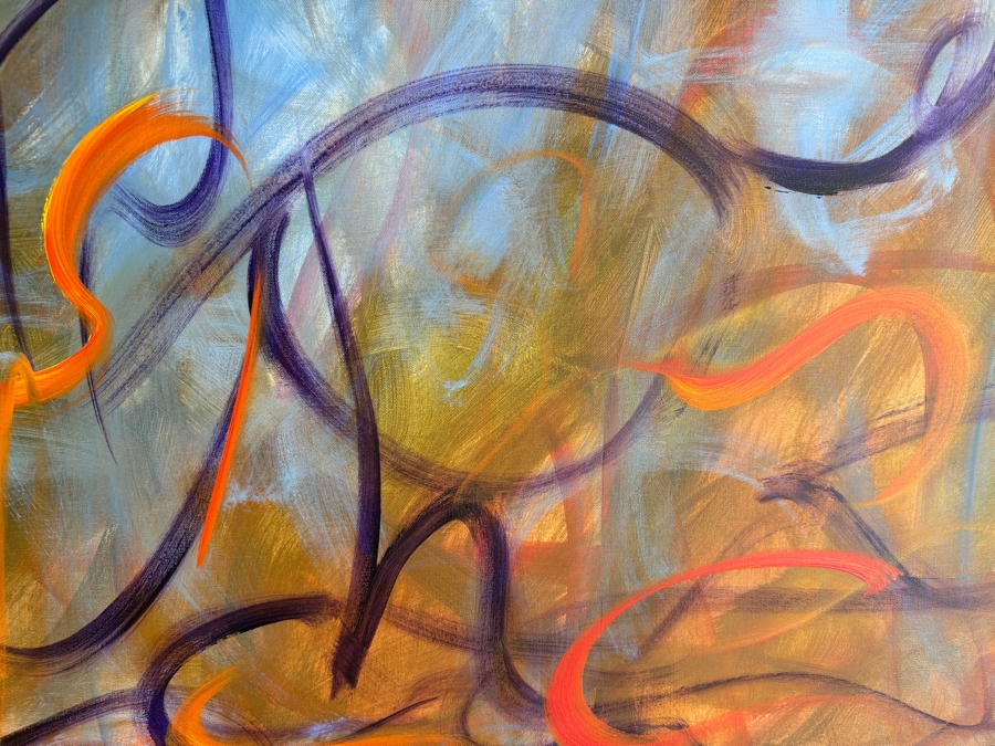 Gerrit Greve (1948-2024, Cardiff by the Sea, CA) Original Acrylic Painting On Canvas Untitled 2012 Signed Verso 48 X 48 Estimate $2,300 - $2,900 [Photo 4]