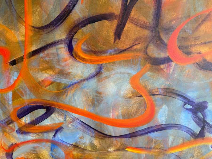 Gerrit Greve (1948-2024, Cardiff by the Sea, CA) Original Acrylic Painting On Canvas Untitled 2012 Signed Verso 48 X 48 Estimate $2,300 - $2,900 [Photo 3]
