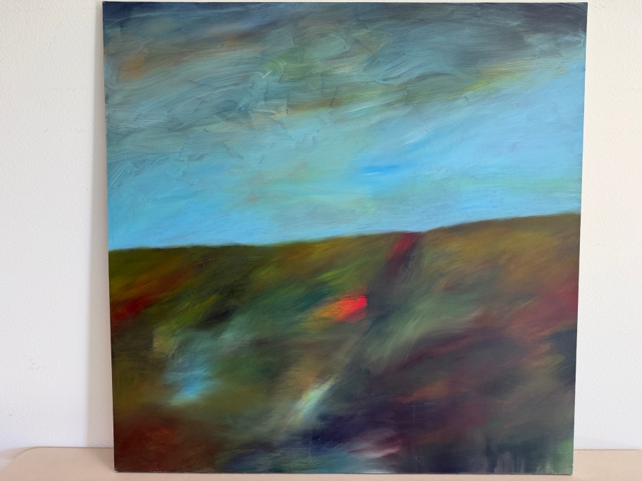 Gerrit Greve (1948-2024, Cardiff by the Sea, CA) Original Acrylic Painting On Canvas Titled 'Mindscape 022-6' 2004 Signed Verso 48 X 48 Estimate $2,300 - $2,900 [Photo 2]